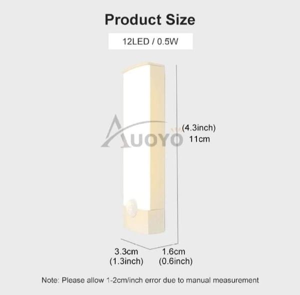 🔥Auoyo LED Body Motion Sensor Induction Long Strip Night Lamp - Image 2