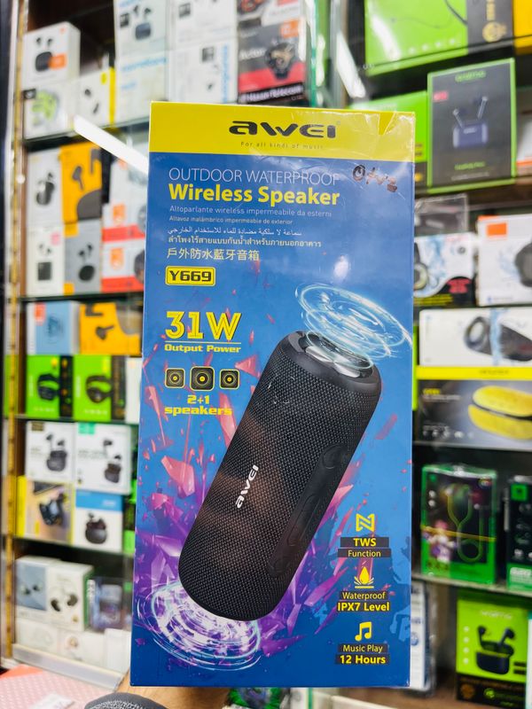 Awei Y669 Bluetooth Waterproof Outdoor Dual Speaker (31W)