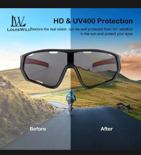 LouLouisWill Men Polarised Cycling Sports Sunglasses - Image 7