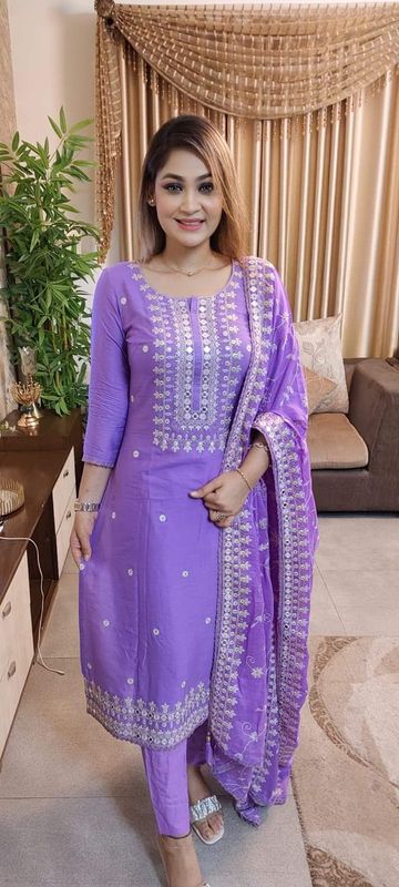 Premium cotton computer printed Boyel fabrics 3 Piece
