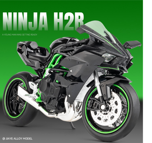 Maisto 1:12 KAWASAKI NINJA H2R Motorcycle Alloy Diecast Model Toy with Base Simulation Motorbike Collection Gift Toys 1/18 Scale