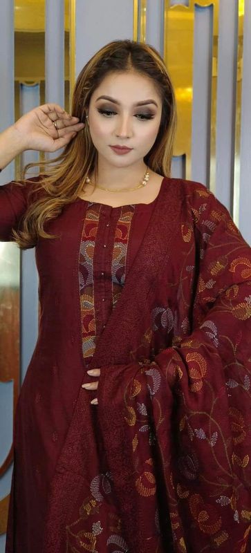 Premium cotton computer printed Boyel fabrics 3 Piece