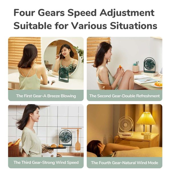 🔰JISULIFE FA19A USB Portable Rechargeable Fan (4000mAH Battery) - Image 9