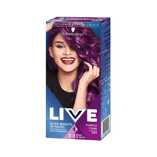 Schwarzkopf Live Hair Colour Ultra Brights 094 Purple Punk