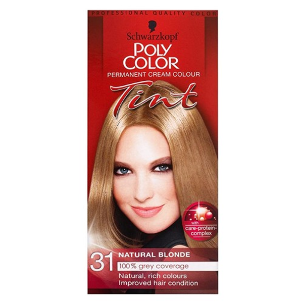 Schwarzkopf Poly Color Permanent Cream Colour Tint - 31 Natural Blonde
