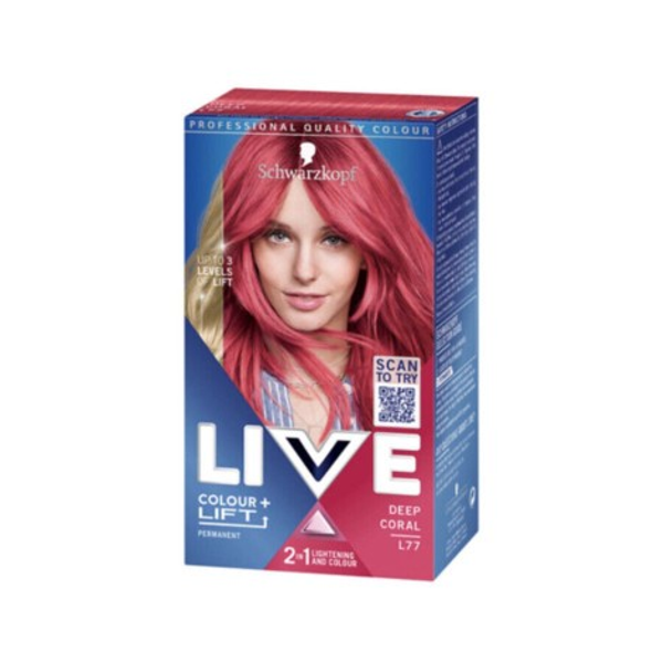 Schwarzkopf Live Permanent Hair Deep Coral L77