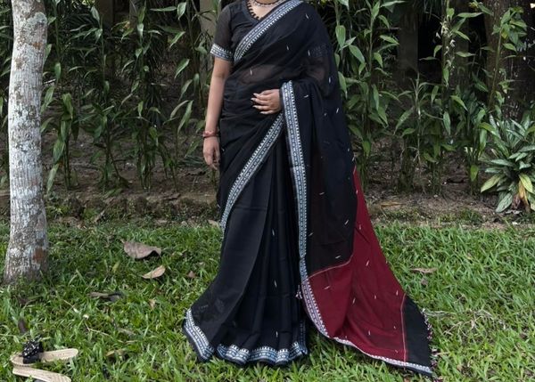 Black classic Handloom Sharee