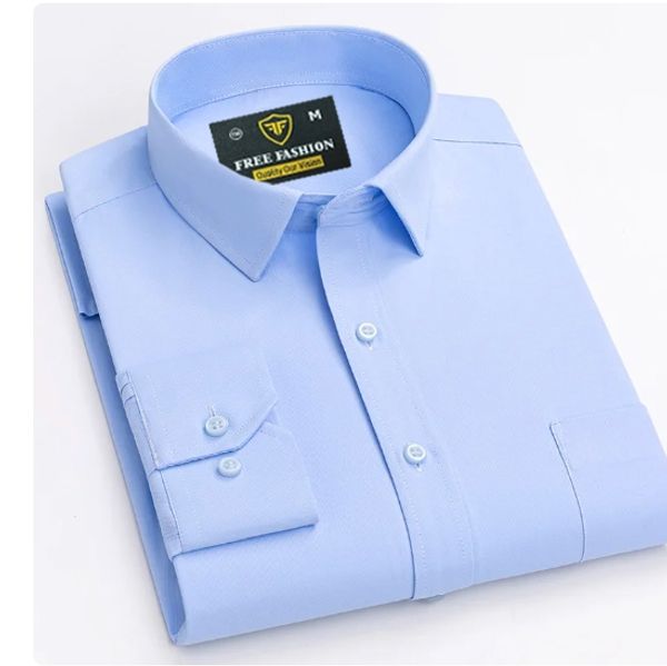 Man's Premium Oxford Cotton Fabrics Farmal Shirt (Colors SKY)