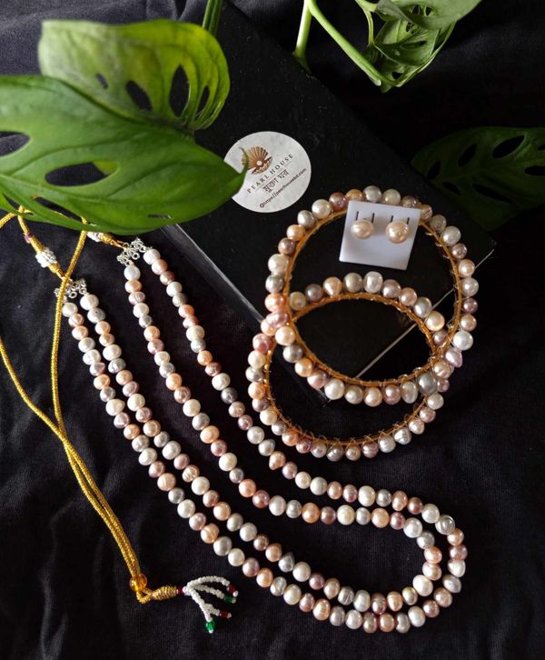 Multicolor Neckpiece Combo Set