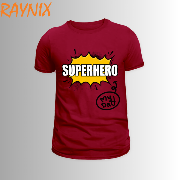 My Hero My Baba – Father’s Day Special Cotton T-Shirt
