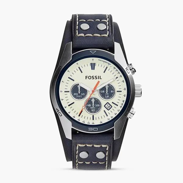 FOSSIL COACHMAN CHRONOGRAPH CREAM DIAL MEN’S WATCH | CH3051