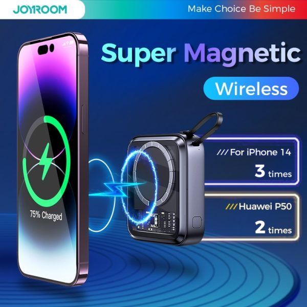 Joyroom JR-L006 IcySeries 22.5W, 10000mAh Magnetic Wireless Power Bank (Type-C) - Image 2