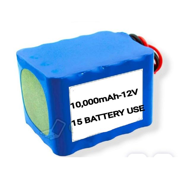 10,000mAh-12V Lithium-Ion Battery Pack