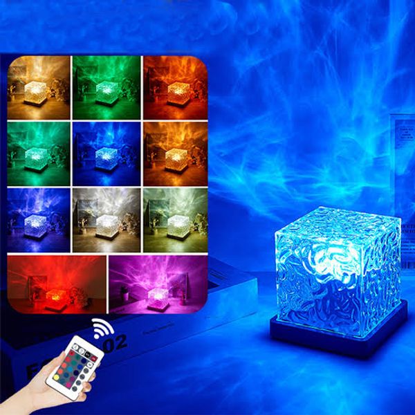 16 Color Crystal Cube Night Light – ঘরকে দিন ম্যাজিক টাচ!
