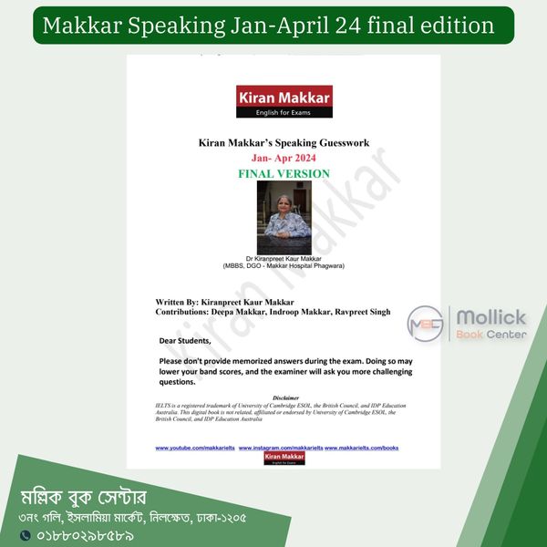 Makkar IELTS Speaking (January-april 2024)