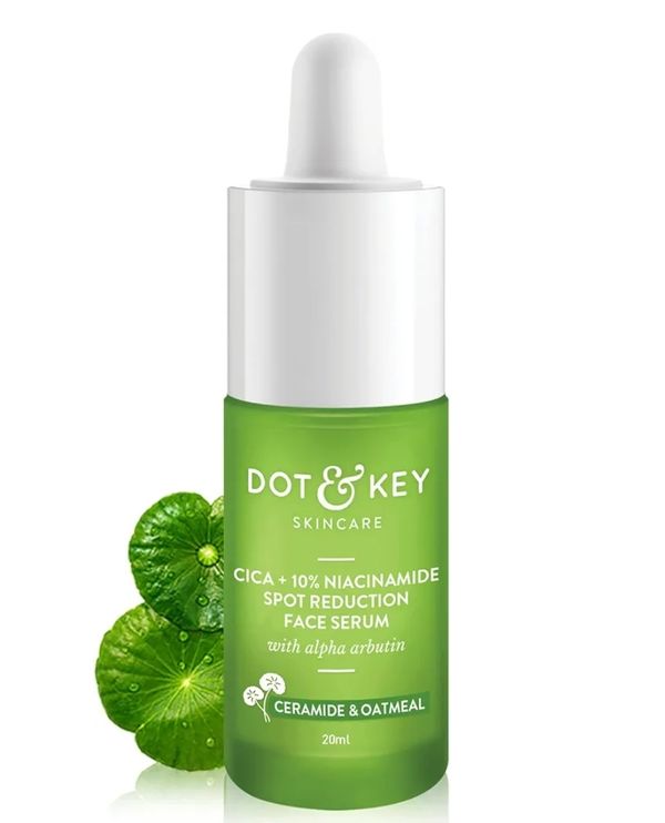 Dot & Key 10% Niacinamide + Cica Serum | Reduces Acne & Dark Spots | Niacinamide Serum | Controls Excess Oil, Quick Absorbing, & Lightweight | For Oily, Acne Prone & Sensitive Skin | -30ml
