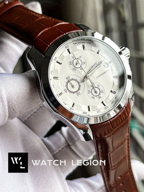 TISSOT CHRONO BROWN BELT