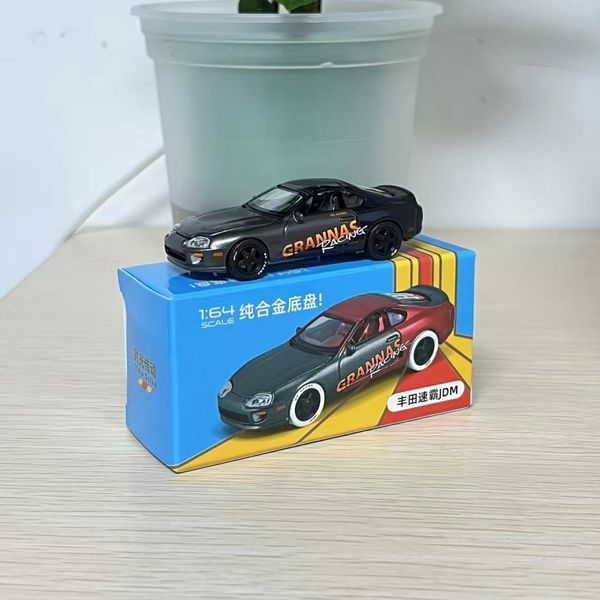 1:64 Grannas Racing Toyota Supra JDM Metallic Black Diecast Model