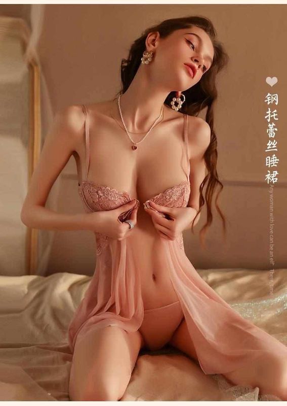 premium front open night dress