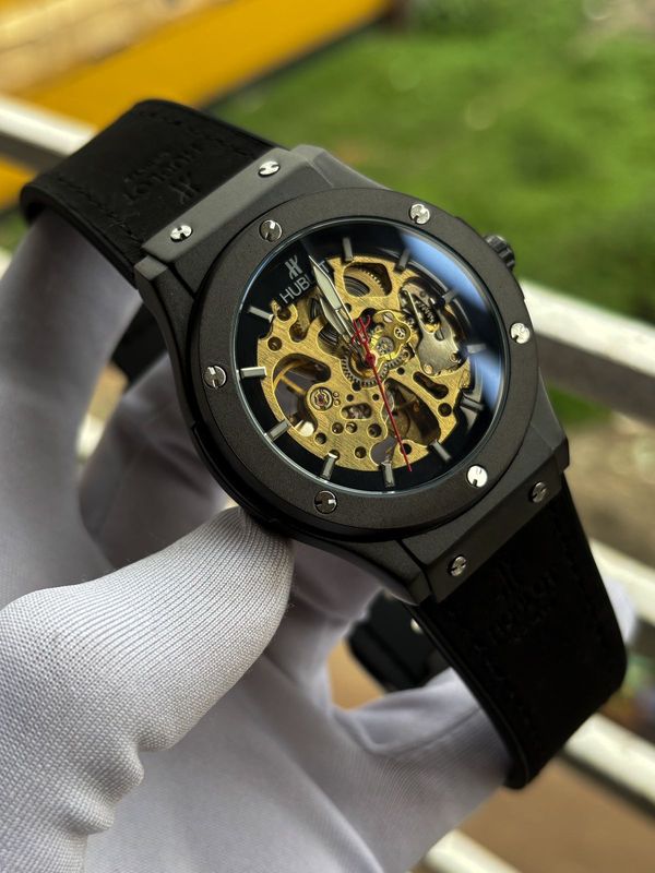 Hublot Auto Belt Full Black Simple Dial Velvet