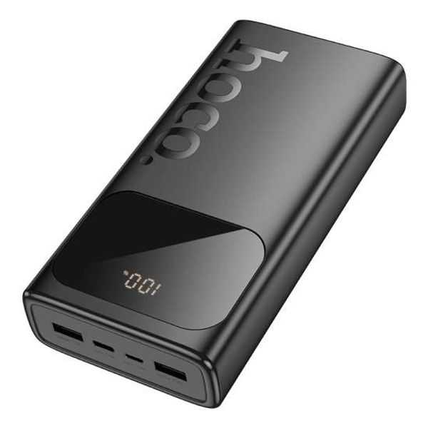 HOCO J144A 30000mAh Power Bank – 20W PD Fast Charging | Dual USB-A + Type-C | LED Display