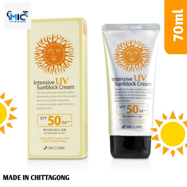 3W Clinic Intensive UV Sunblock Cream SPF 50+PA+++