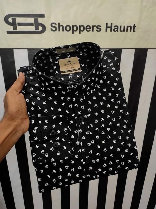 Premium Trendy Print Shirt Black