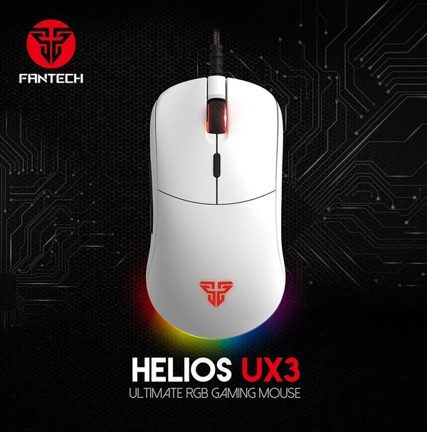 Fantech Helios UX3 Space Edition RGB Gaming Mouse White .