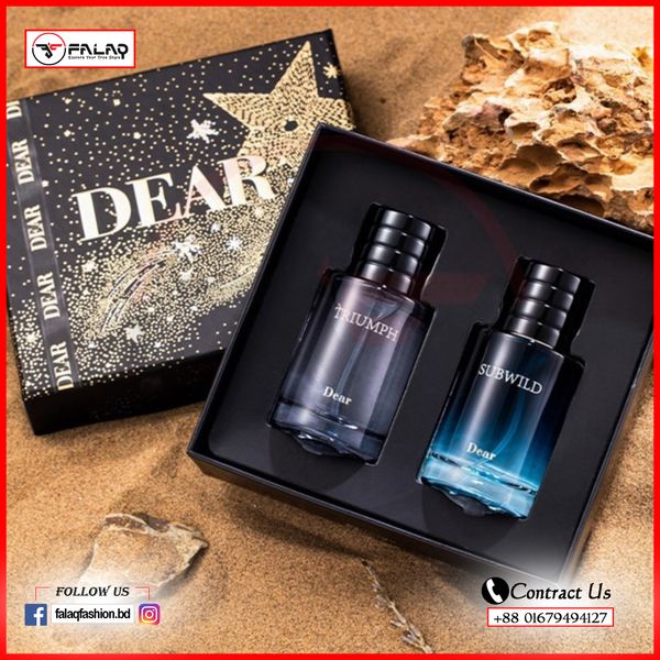 Perfume Set For Men (50ml X 2pcs)= Total 100ml 7968