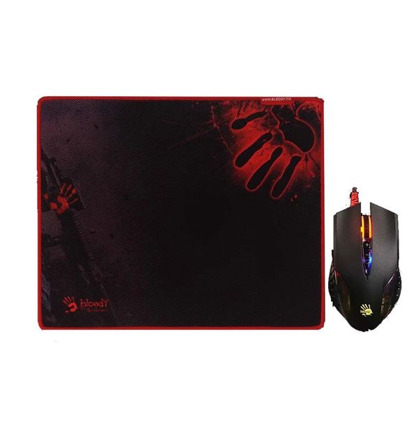A4TECH Bloody Q8181S Neon X Glide Gaming Mouse & Mouse Pad .