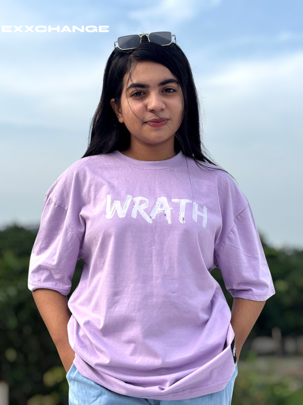 WRATH //unisex //purple Oversized t-shirt - Image 2
