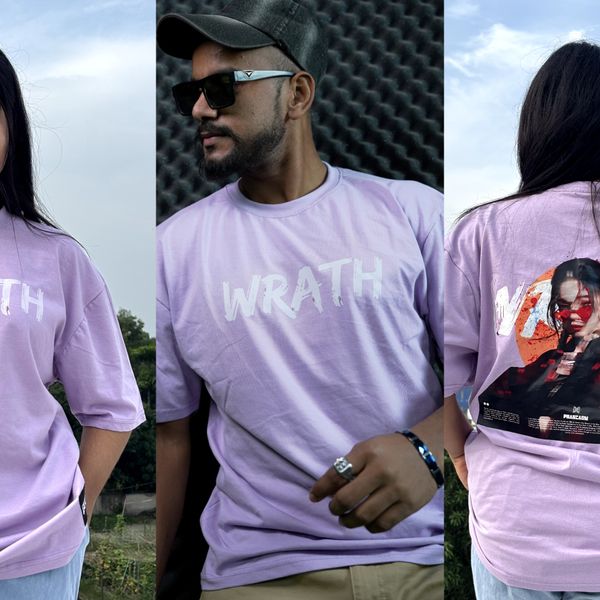 WRATH //unisex //purple Oversized t-shirt - Image 5