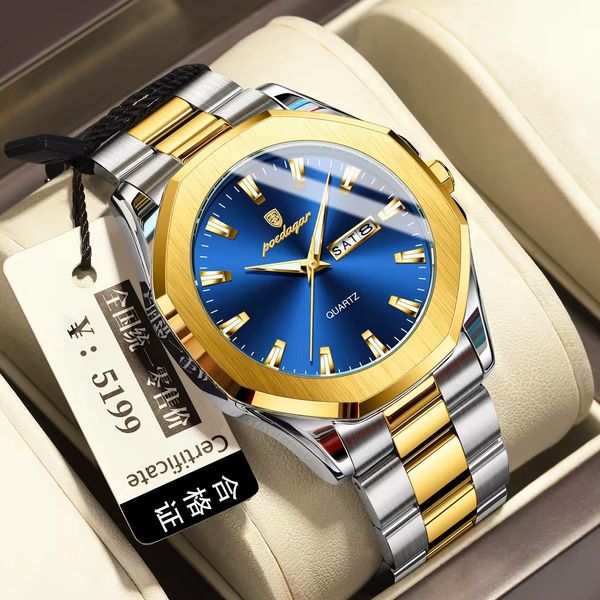 ZAREK POEDAGAR 875 – Luxury Chronograph | Waterproof Stainless Steel Men’s Watch