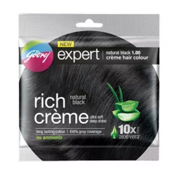 Godrej Expert Rich Creme Hair Colour Natural Black 20 gm
