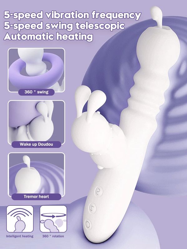 Automatic Telescopic Vibrator For Women, Vagina Clitoris Stimulator Vibrator G-Spot Massage Female Masturbator Adults Products