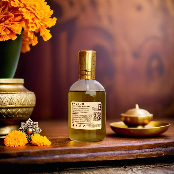 KASTTURI Unisex Perfume | 100ml | Warm Musk & Floral Scent | 24 Hour Long Lasting | sera E-shop - Image 3