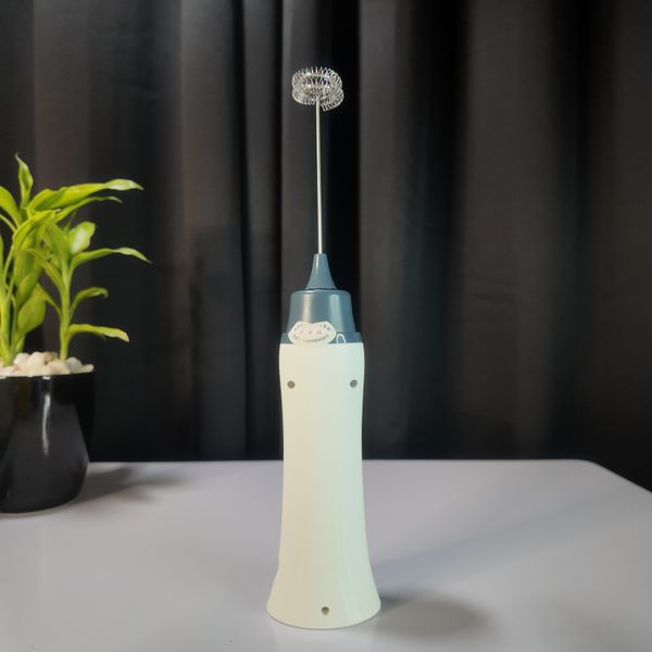 Rechargeable Eggbeater Handheld Stainless Milk Frother Foamer Blender Coffee Mixer with Charging Cable
