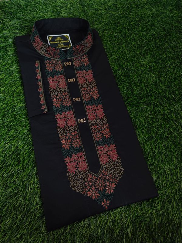 Cotton Embroidery Panjabi