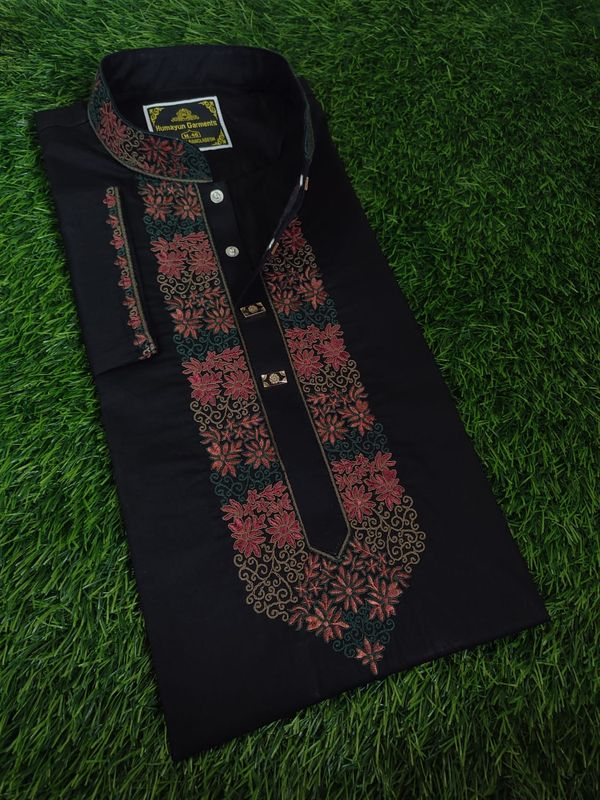 Cotton Embroidery Panjabi