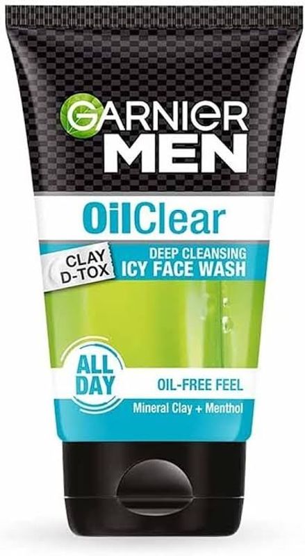 Garnier Men Oil Clear Deep Cleansing Clay D-Tox Icy Face Wash 50 g