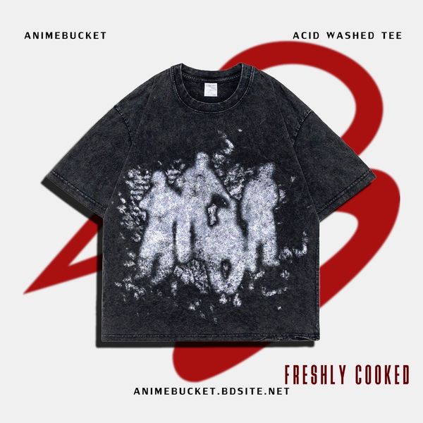 GHOST BLACK WASHED TEE