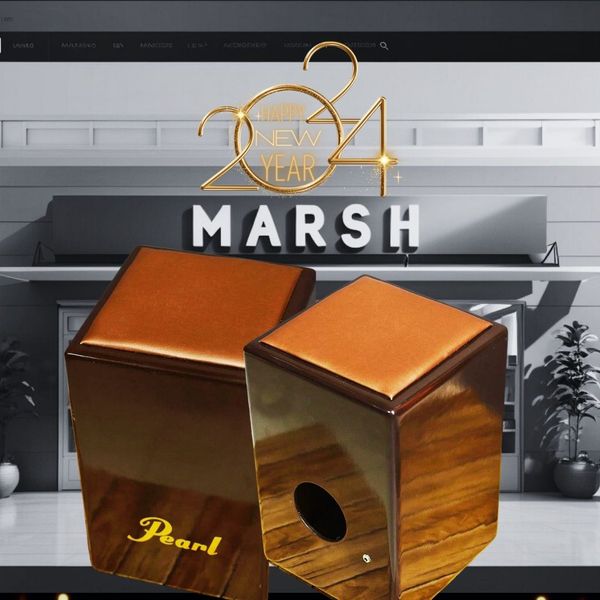 💥Pearl Plugged Series Full size Cajon with PU leather Comfortable Sit - Image 1