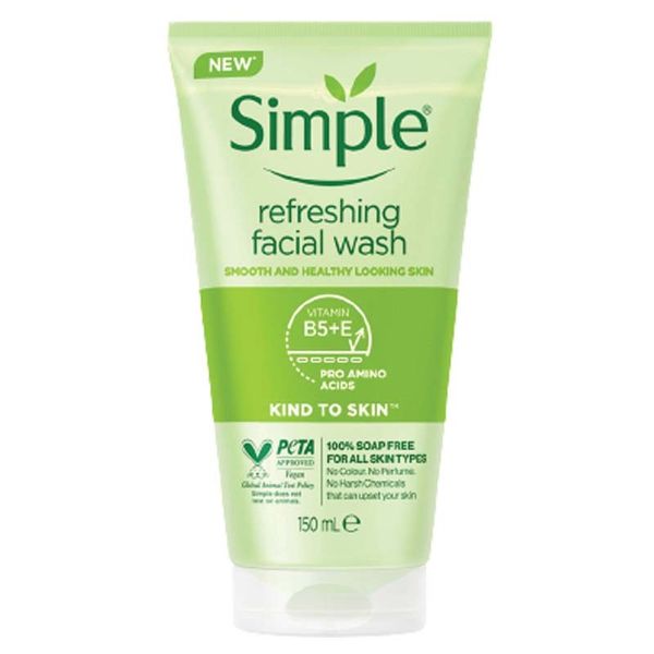 Simple Kind To Skin Refreshing Facial Gel Wash 150ml - Image 1