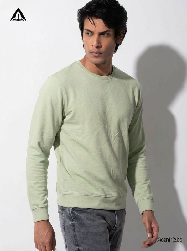 ACENTRIC'S Round-Neck Pullover Sweatshirt - Image 2