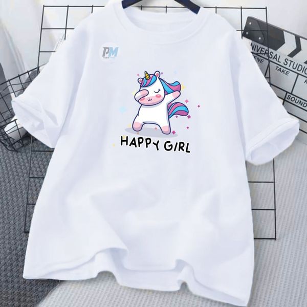 লেডিস টিশার্ট (Happy Girl) (৫ টি কালার আছে)