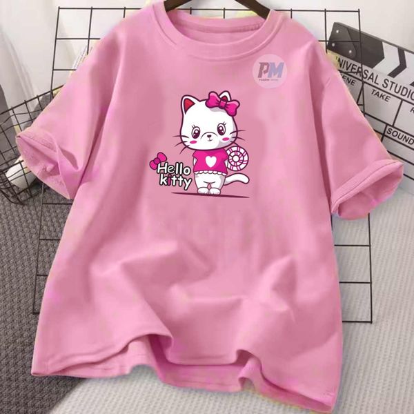 লেডিস টিশার্ট (Hello Kitty) (৫ টি কালার আছে)
