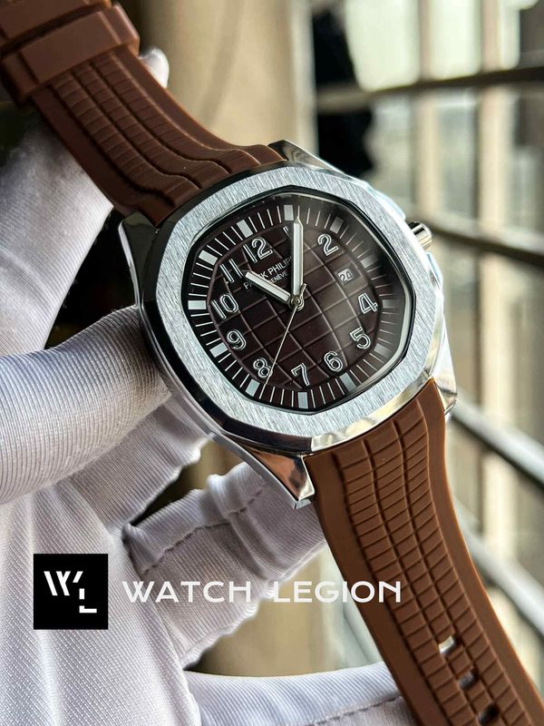 PATEK AQUANAUT SILVER & BROWN
