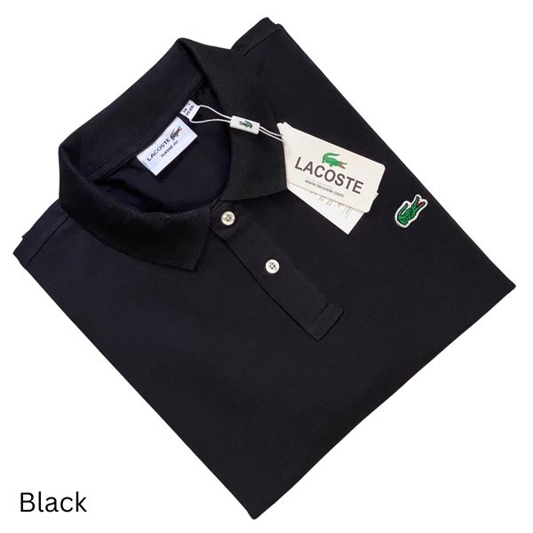 Lacoste Men's Black Polo T-shirt