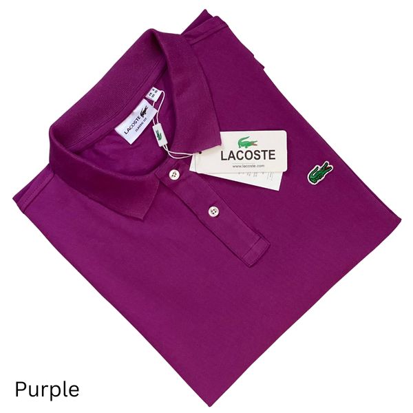 Lacoste Men's Purple Polo T-shirt