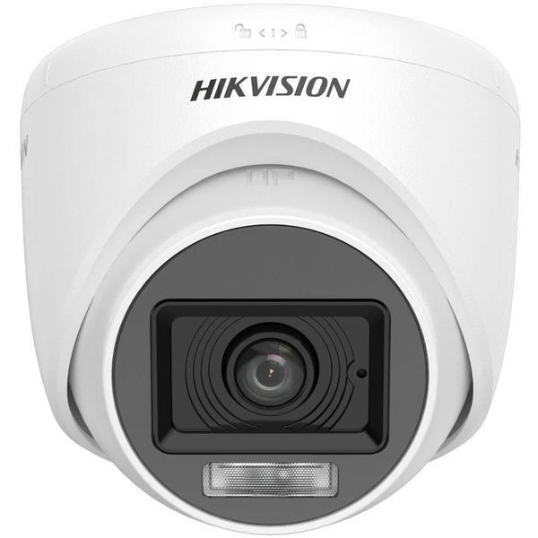 HIKVISION DS‑2CE76D0T‑LPFS – 2 MP Dual Light Audio Fixed Turret Camera